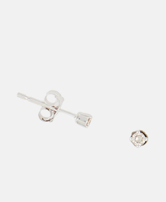 Diamond & Co diamantové puzetové náušnice Bílé zlato 1