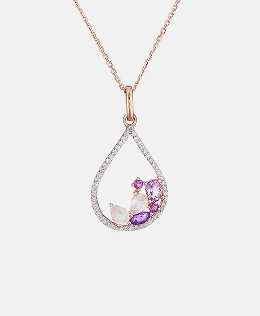 Diamond & Co přívěsek Růžově zlatá 1