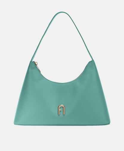 Furla Kožená kabelka přes rameno Šedá 6