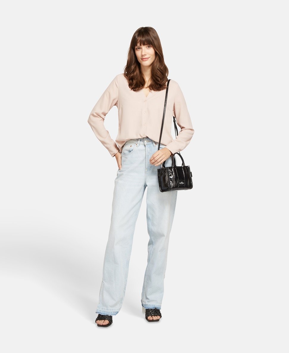 Marc Jacobs kožená kabelka Černá 6