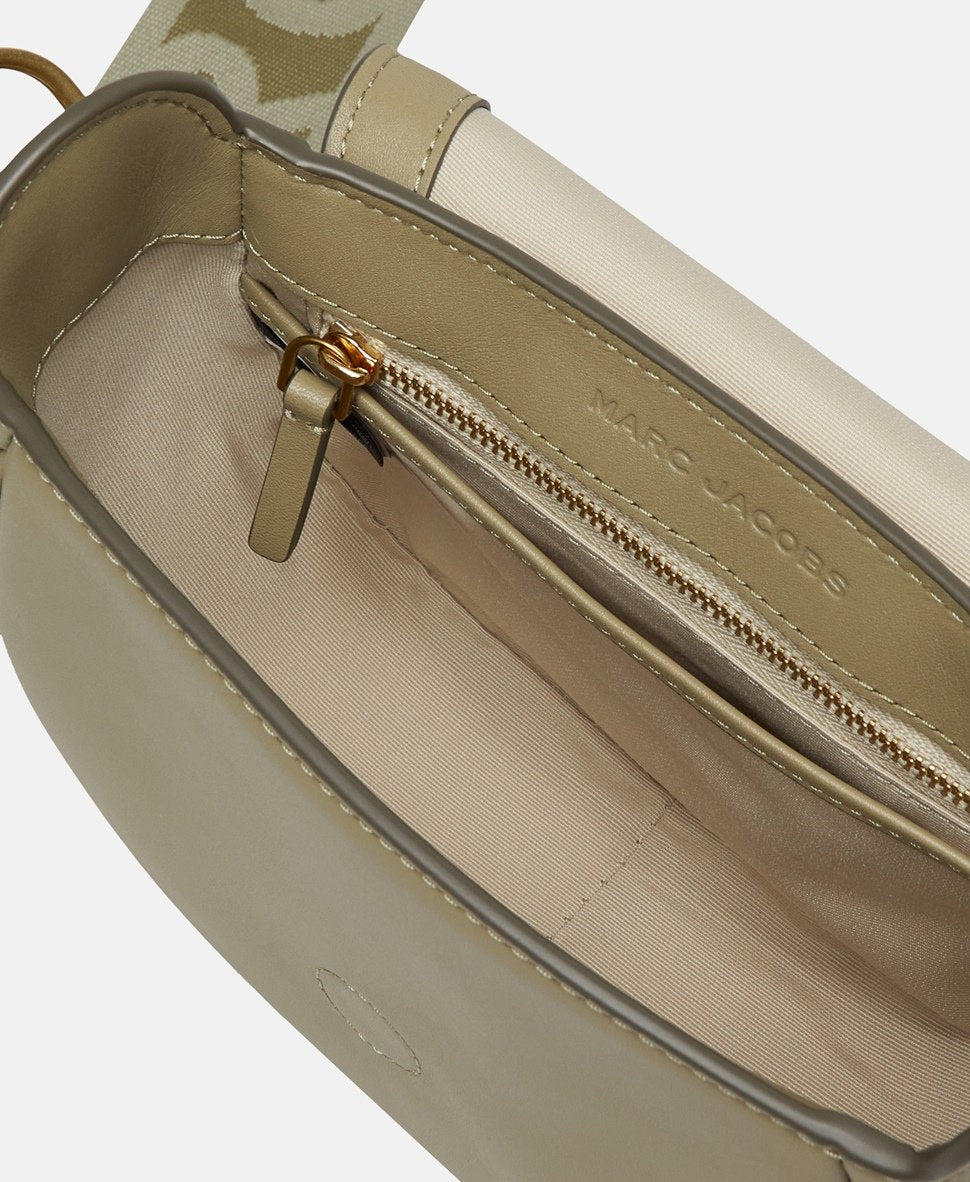 Marc Jacobs Kožená messenger taška Zelená 3