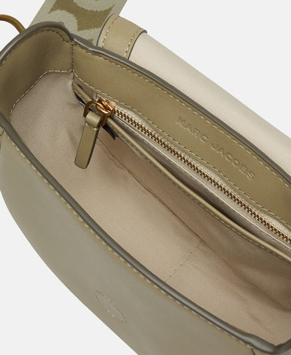 Marc Jacobs Kožená messenger taška Zelená 3