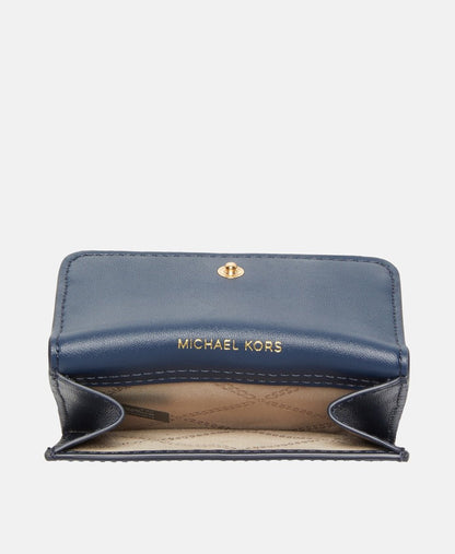 Michael Michael Kors kožená peněženka Tmavě modrá 3