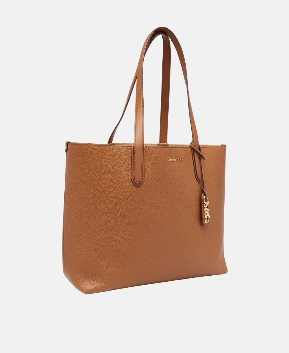 Michael Michael Kors oboustranná kožená kabelka shopper Koňaková 1