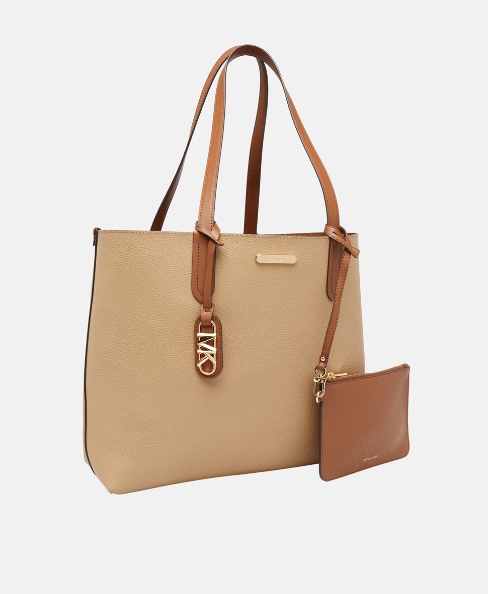 Michael Michael Kors oboustranná kožená kabelka shopper Koňaková 2