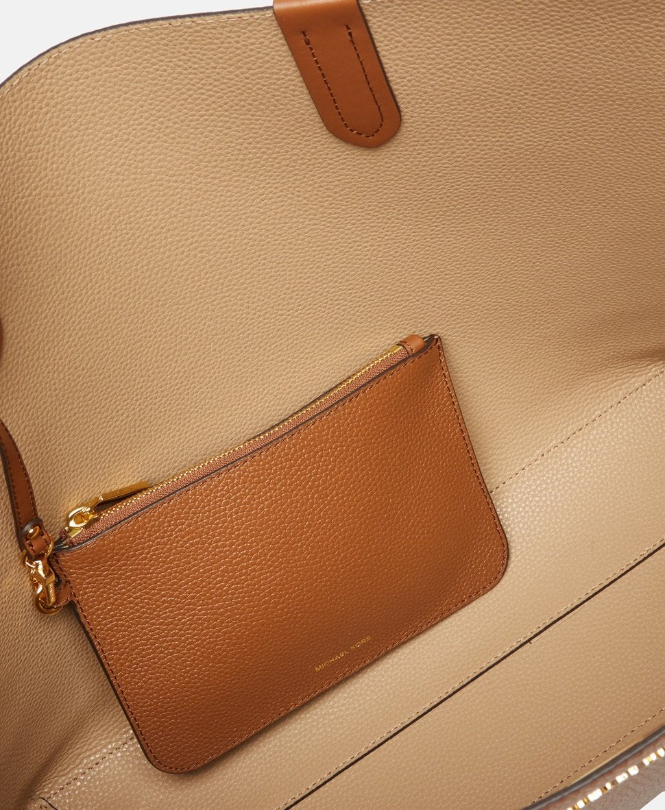 Michael Michael Kors oboustranná kožená kabelka shopper Koňaková 3