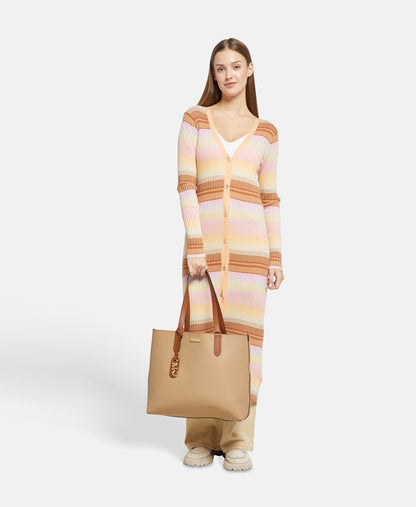 Michael Michael Kors oboustranná kožená kabelka shopper Koňaková 5