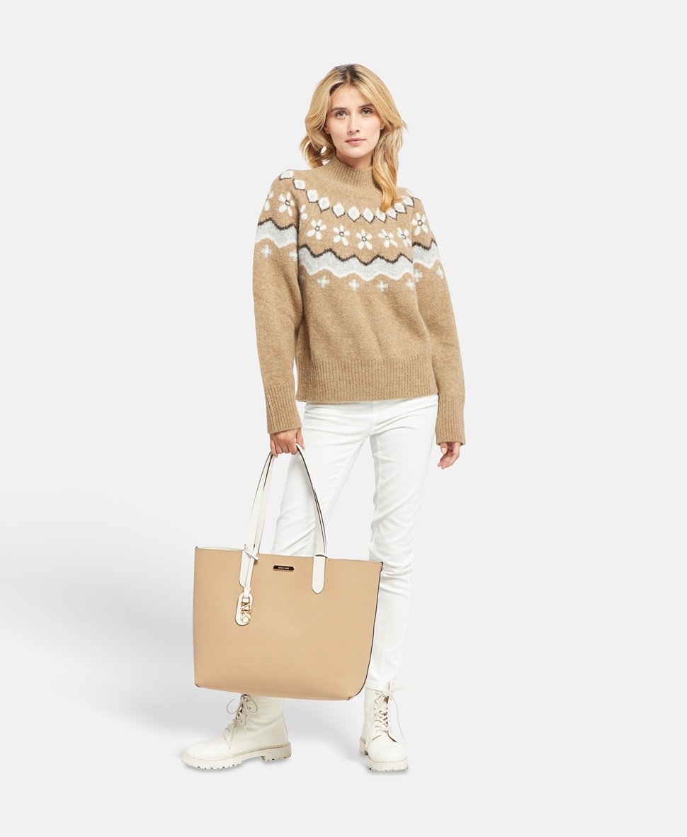 Michael Michael Kors oboustranná kožená kabelka shopper Písečná 5
