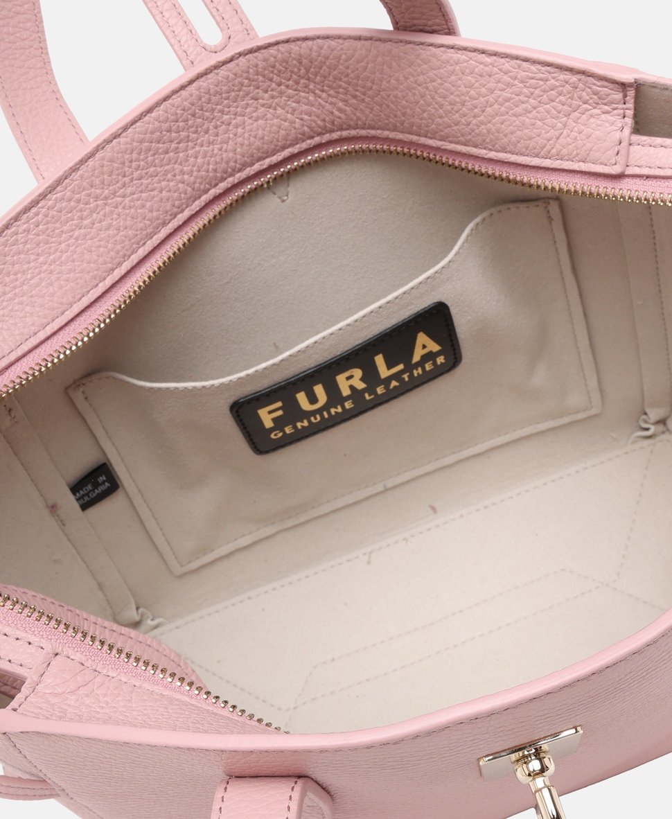 Furla kožená kabelka shopper Starorůžová 3