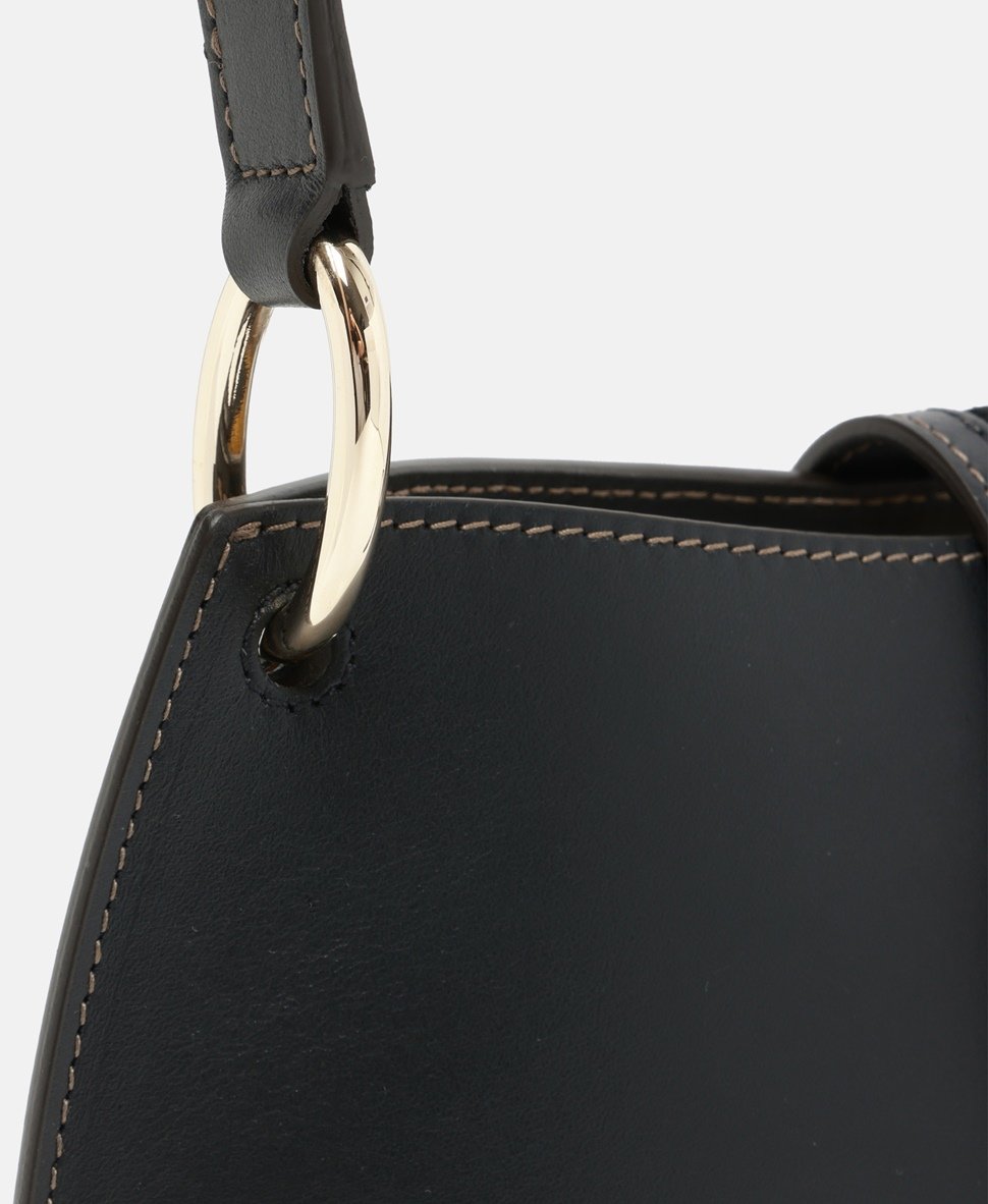 Furla Kožená kabelka přes rameno Černá 2