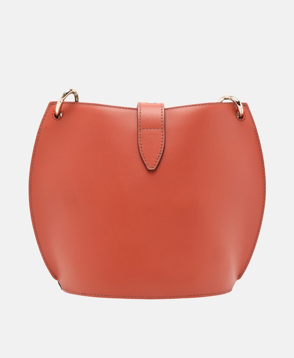 Furla Kožená kabelka přes rameno Hnědá 4