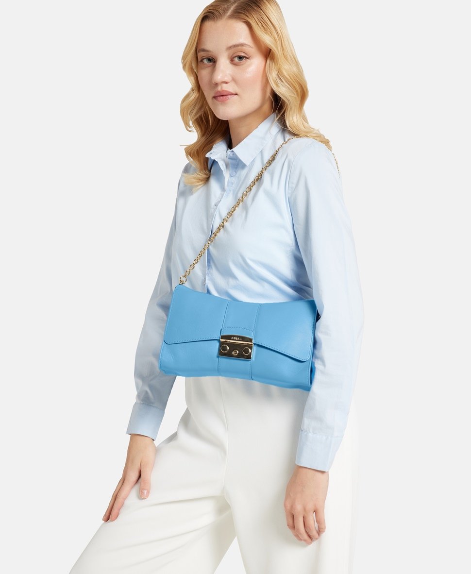 Furla kabelka přes rameno Světle modrá 5