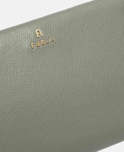 Furla Kožená kabelka přes rameno Šedá 2