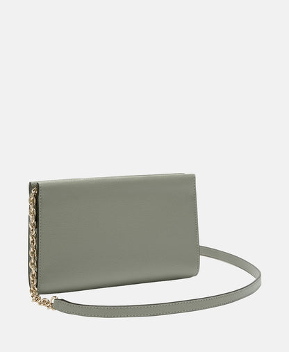 Furla Kožená kabelka přes rameno Šedá 4