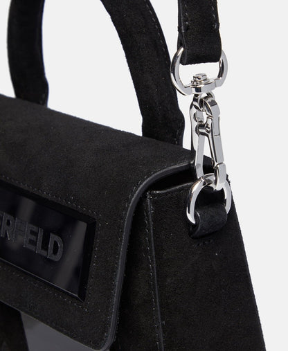 Karl Lagerfeld kožená kabelka Černá 2