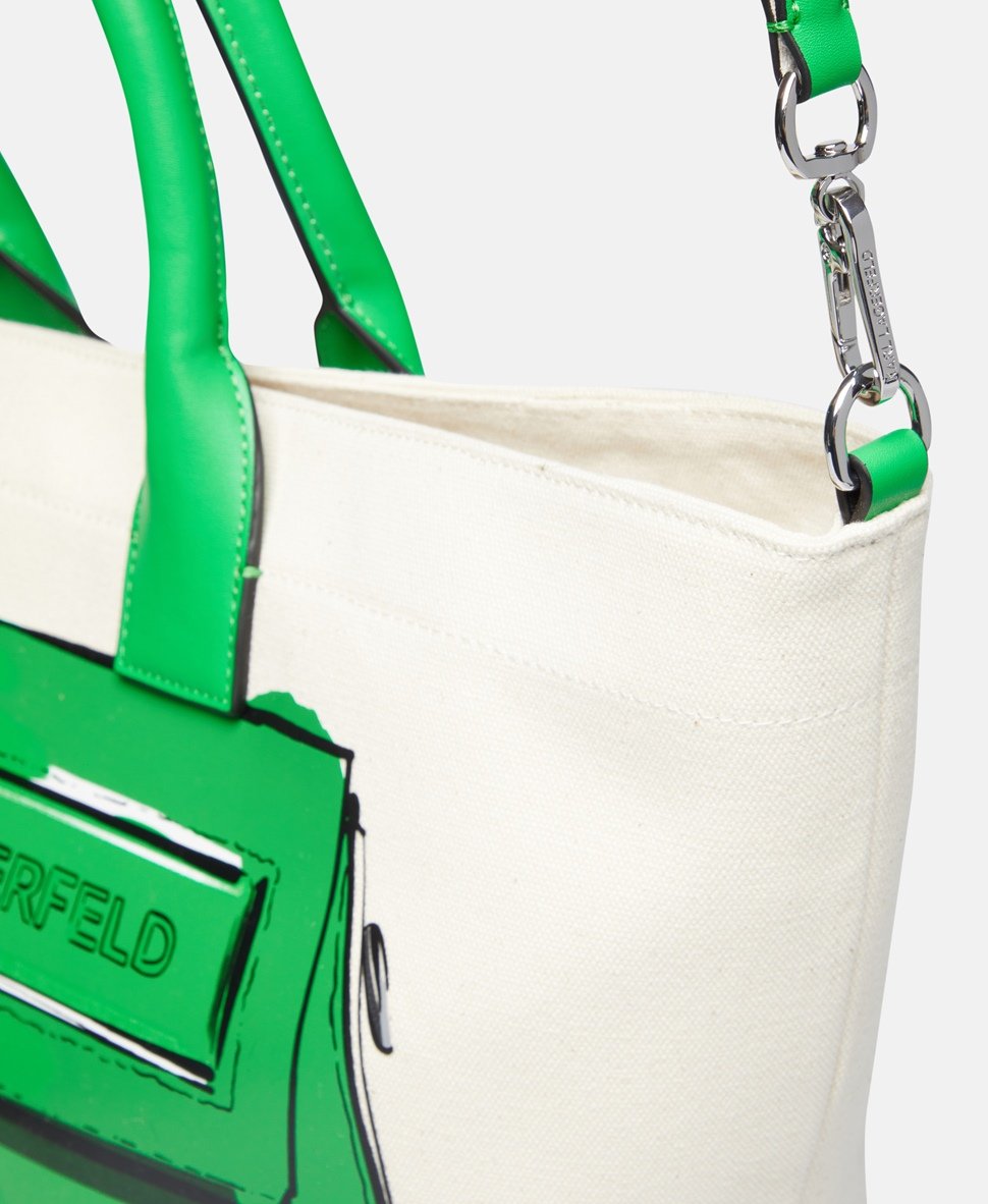 Karl Lagerfeld kabelka shopper Béžová 2