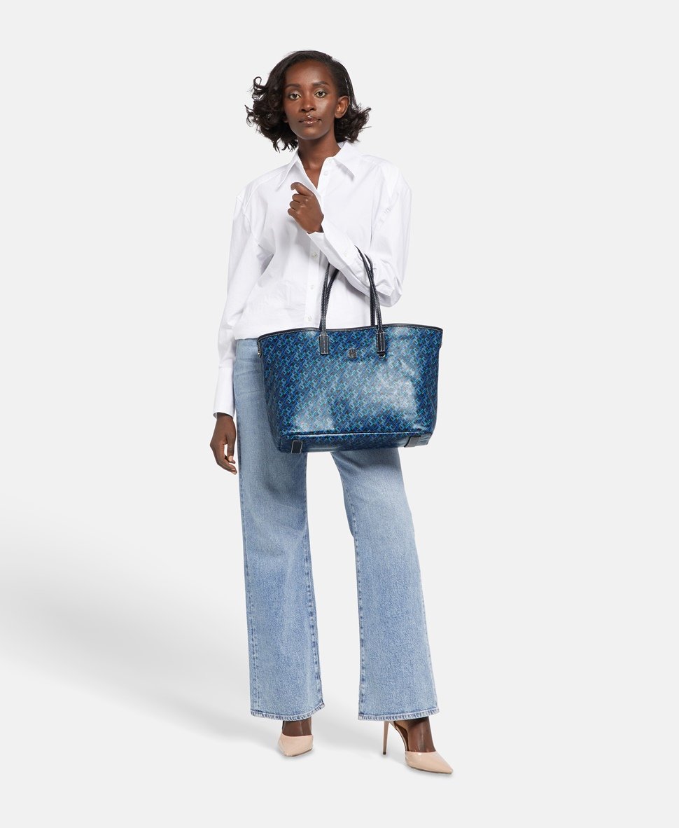 Tommy Hilfiger kabelka shopper Tmavě modrá 5