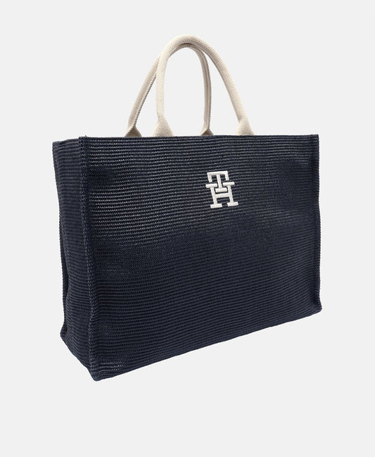 Tommy Hilfiger kabelka tote Tmavě modrá 1