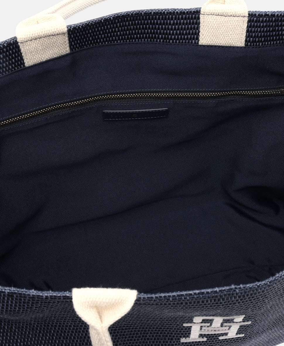 Tommy Hilfiger kabelka tote Tmavě modrá 3