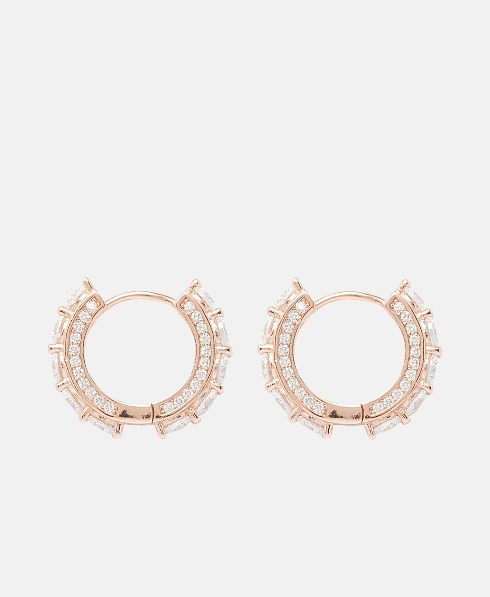 Lawrence Grey Jewelry náušnice Růžově zlatá 2
