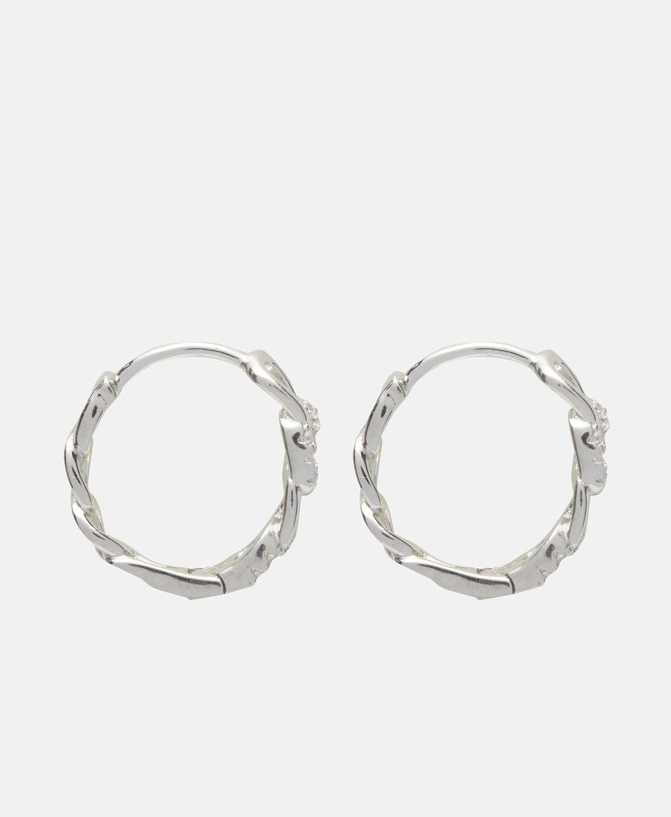 Lawrence Grey Jewelry Obručové náušnice Stříbrná 2