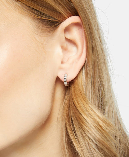 Lawrence Grey Jewelry Obručové náušnice Stříbrná 3