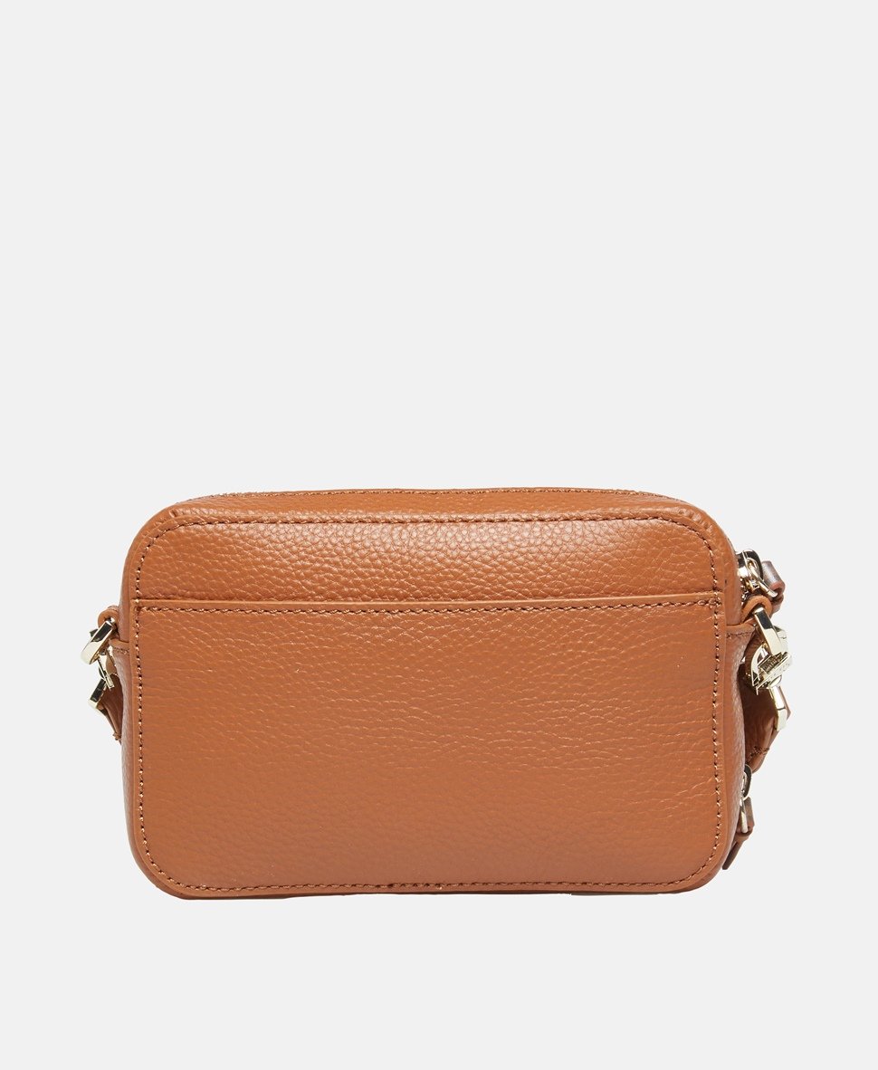 Ted Baker Kožená messenger taška Koňaková 4