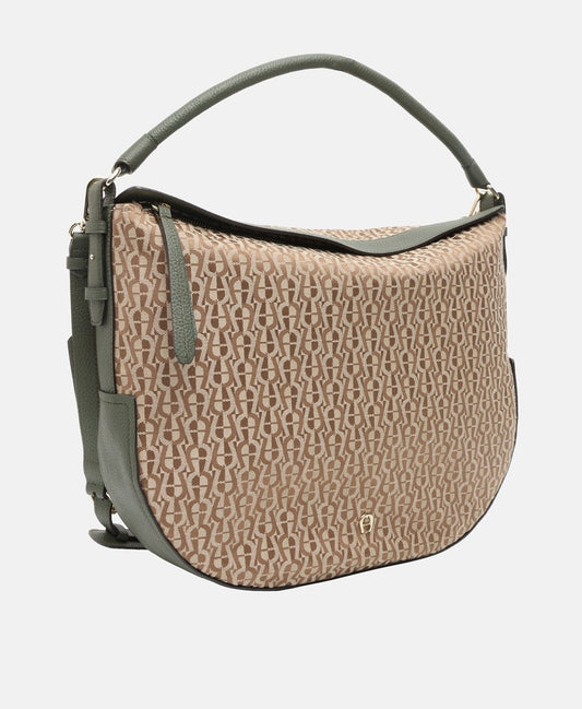 Aigner hobo kabelka Tmavě zelená 1