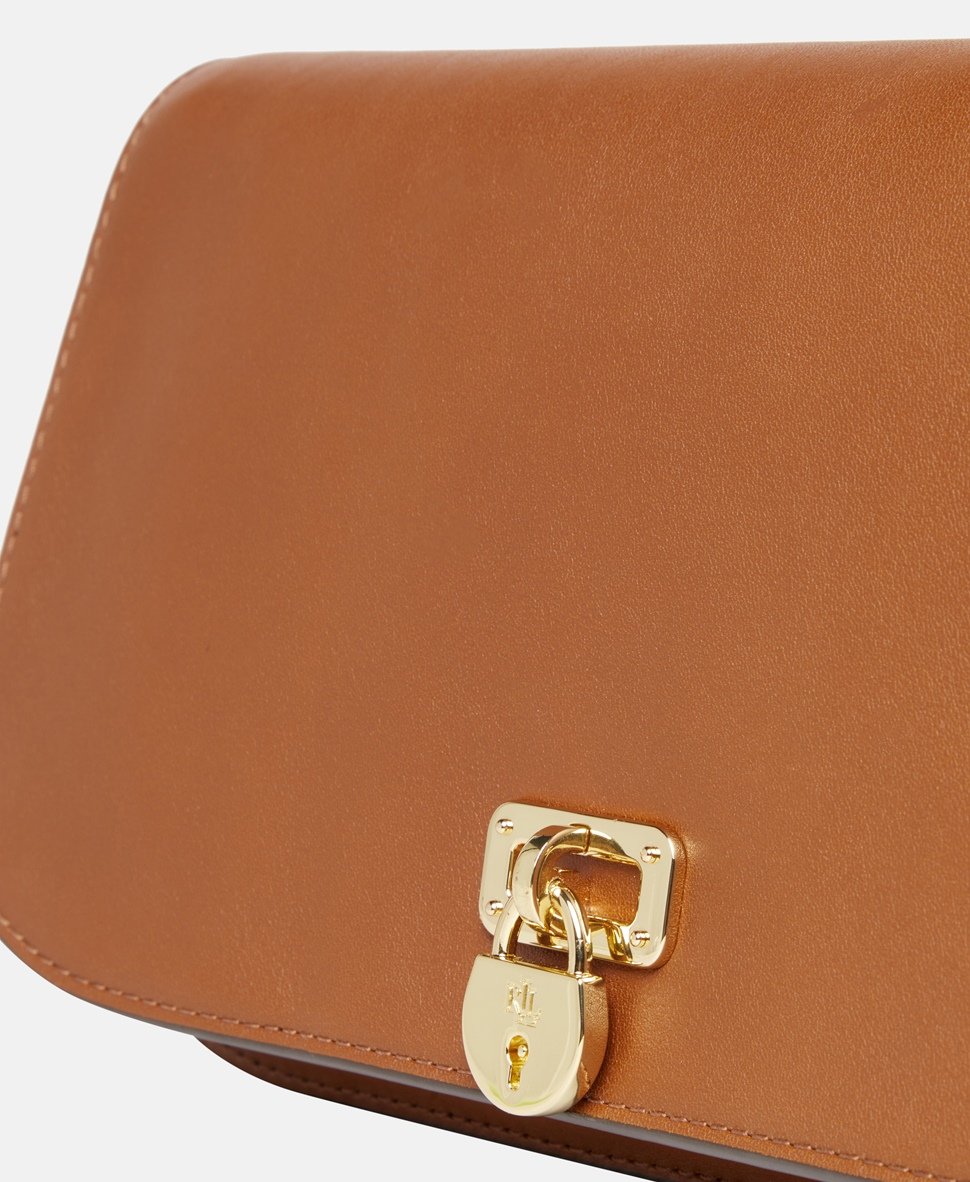 Lauren Ralph Lauren Kožená kabelka přes rameno Tan 2