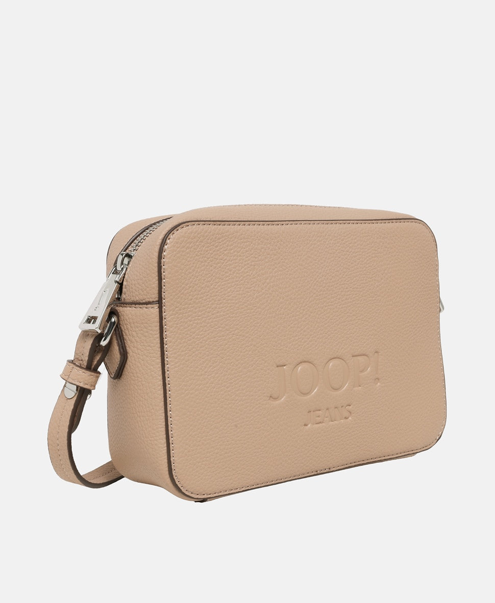 Joop! Jeans Kožená messenger taška Taupe 1