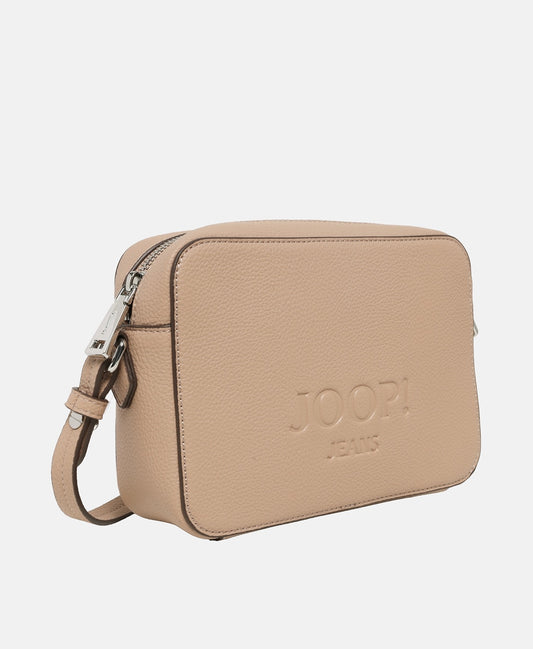 Joop! Jeans Kožená messenger taška Taupe 1