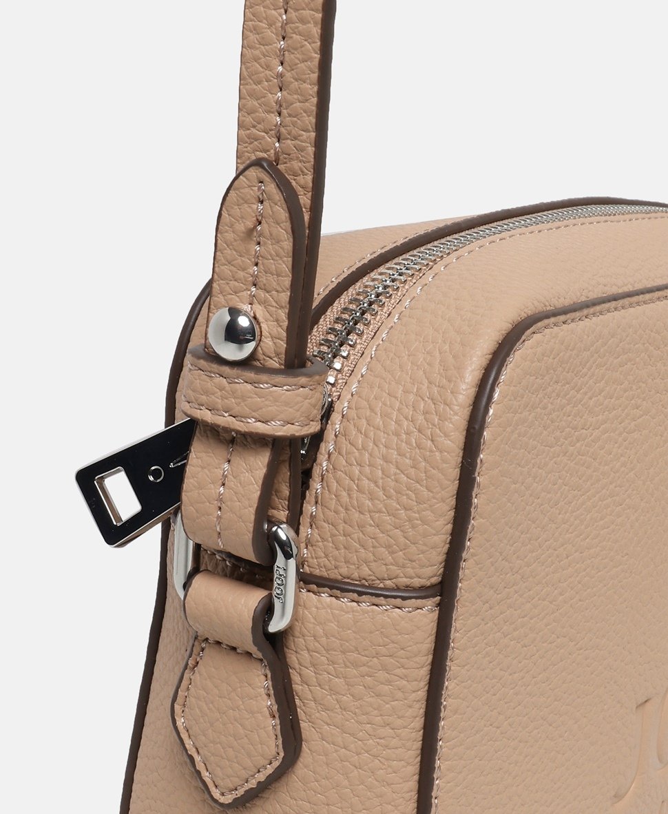 Joop! Jeans Kožená messenger taška Taupe 2