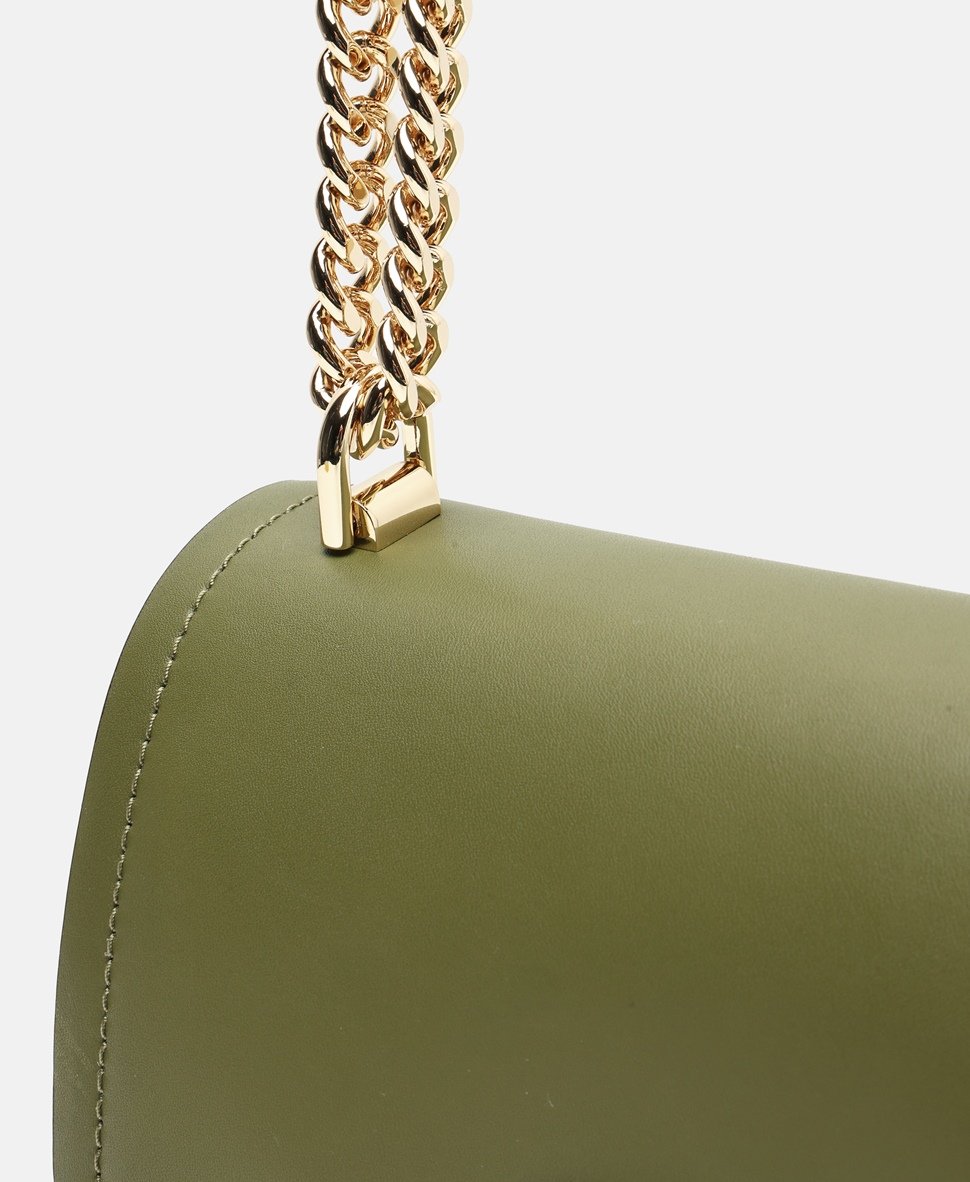 Michael Michael Kors Kožená kabelka přes rameno Khaki 2