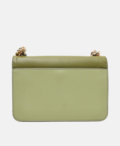 Michael Michael Kors Kožená kabelka přes rameno Khaki 4