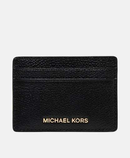 Michael Michael Kors kožené pouzdro na karty Černá 1