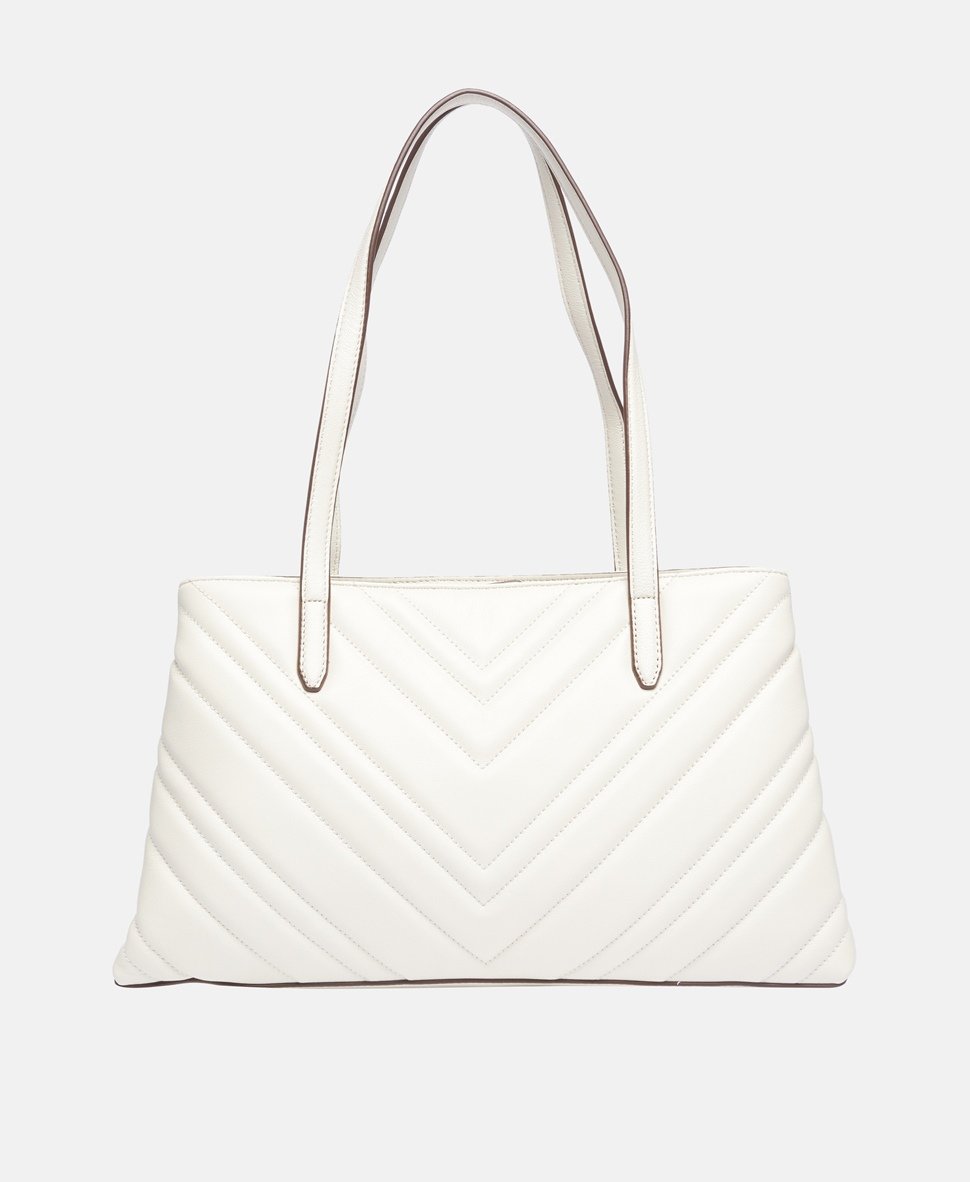 DKNY kožená kabelka tote Šedá 4