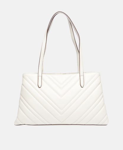 DKNY kožená kabelka tote Šedá 4