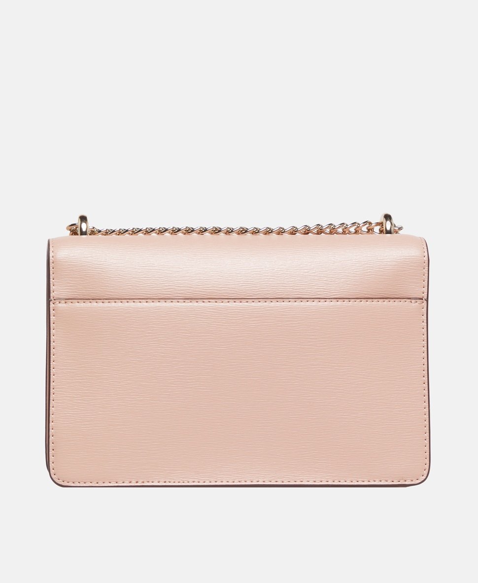 DKNY Kožená kabelka přes rameno Růžová 4