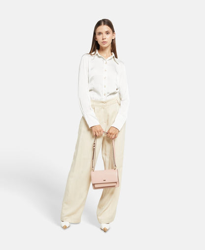 DKNY Kožená kabelka přes rameno Růžová 5