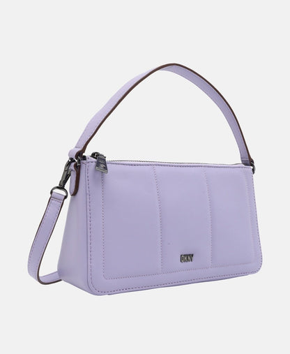 DKNY Kožená messenger taška Lila 1