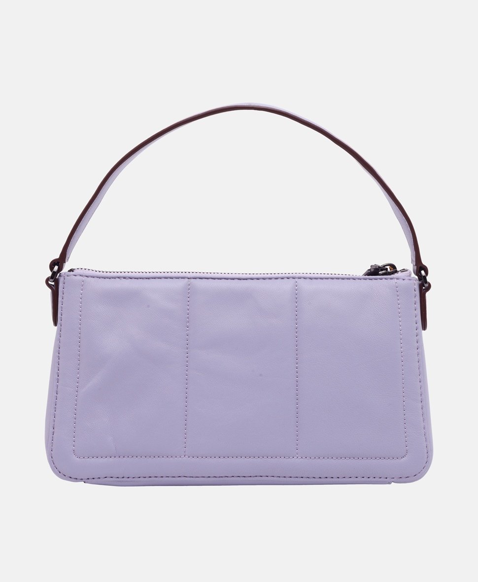 DKNY Kožená messenger taška Lila 4