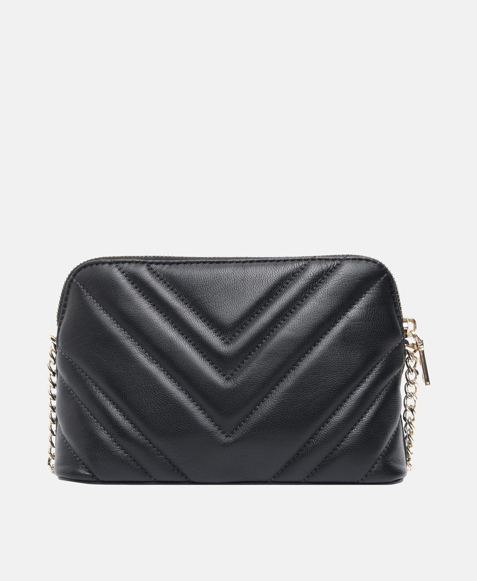 DKNY Kožená messenger taška Černá 4