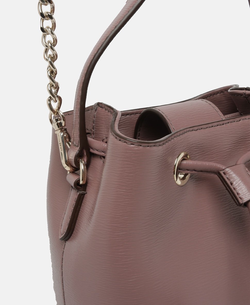 DKNY kožená hobo kabelka Taupe 2