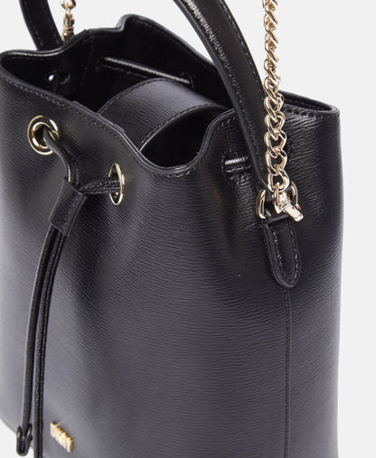 DKNY kožená hobo kabelka Černá 2