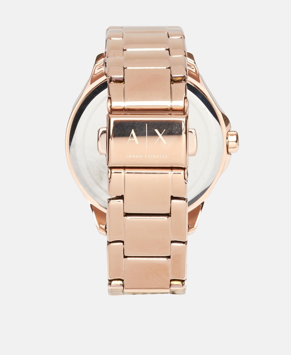 Armani Exchange hodinky Růžově zlatá 3