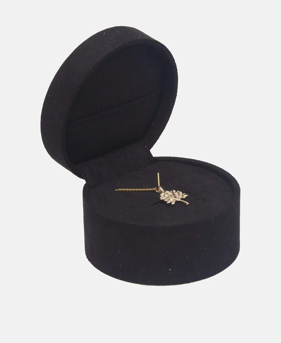 Diamanta náhrdelník s diamantovým přívěskem Zlatá 3