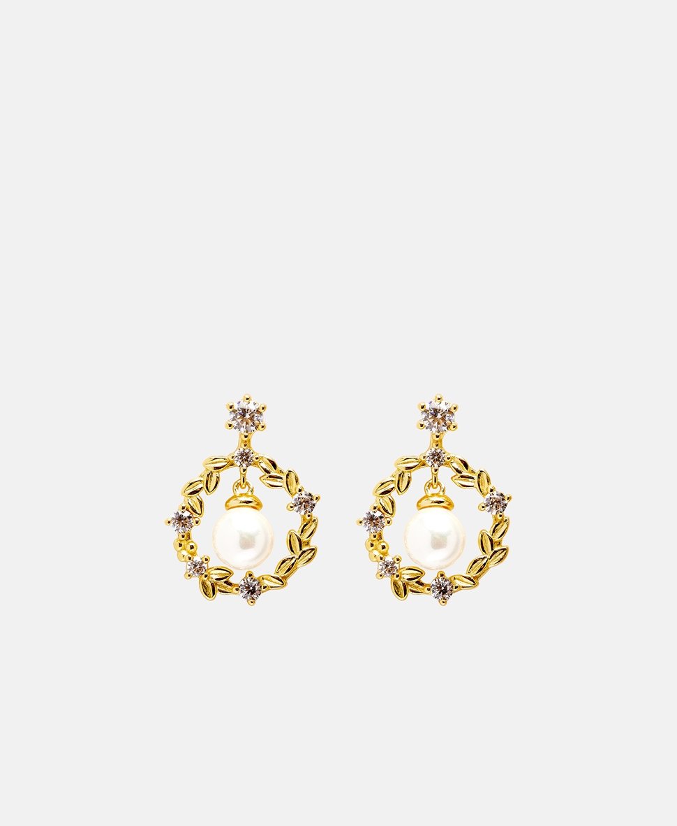 Lawrence Grey Jewelry Puzetové náušnice Zlatá 2