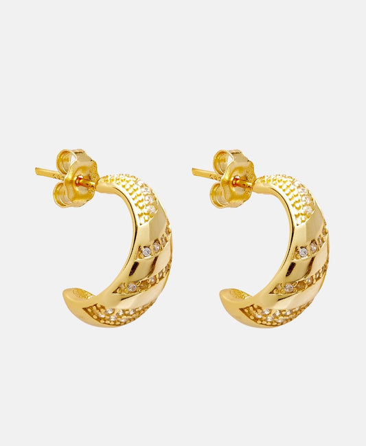 Lawrence Grey Jewelry Obručové náušnice Zlatá 1
