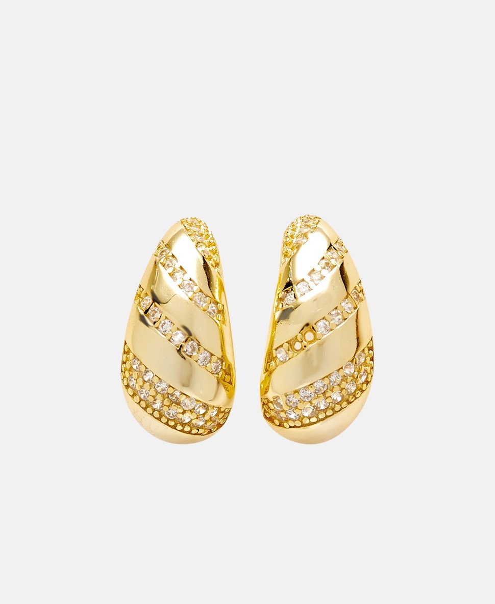 Lawrence Grey Jewelry Obručové náušnice Zlatá 2