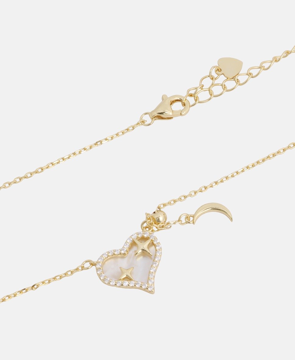 Lawrence Grey Jewelry řetízek s přívěskem Zlatá 2